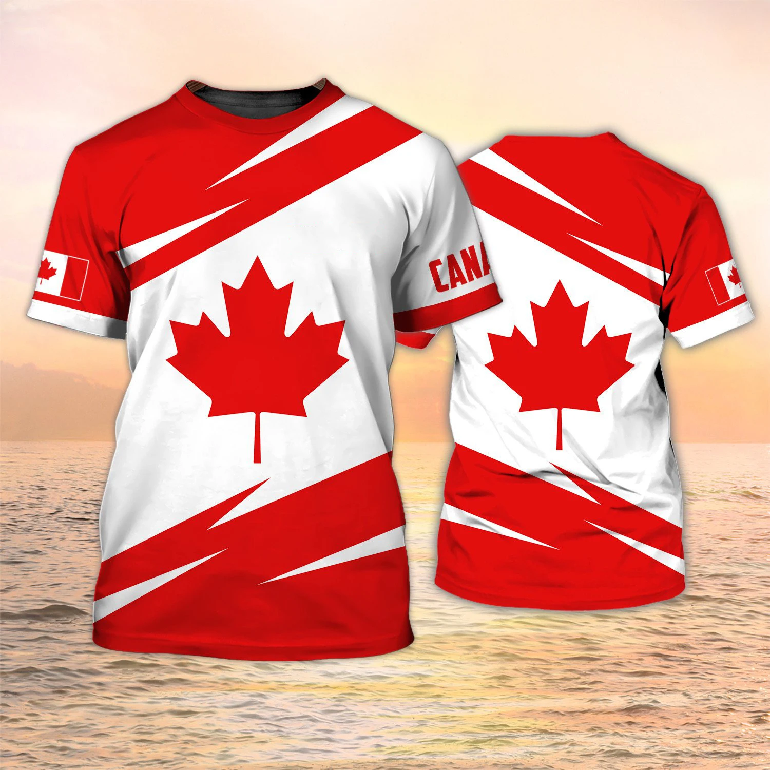 Summer Clothing Women Canada - Canada Flag 3D Print T-Shirts Summer