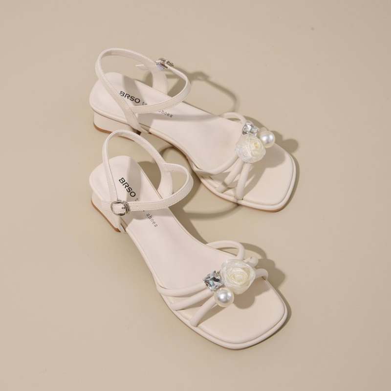 Women Square Open Toe Rhinesto - Summer Clothing Stores 评论和价格